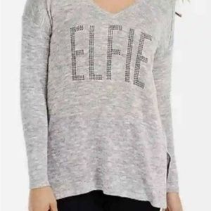 Bethany Mota elfie sparkle long sleeve sweater size XS
